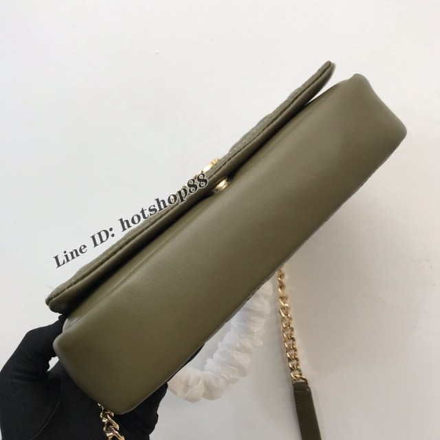 Burberry專櫃新款羊皮小號TB蘿拉包 巴寶莉絎縫品牌格紋鏈條單肩挎背女包 yxb1533